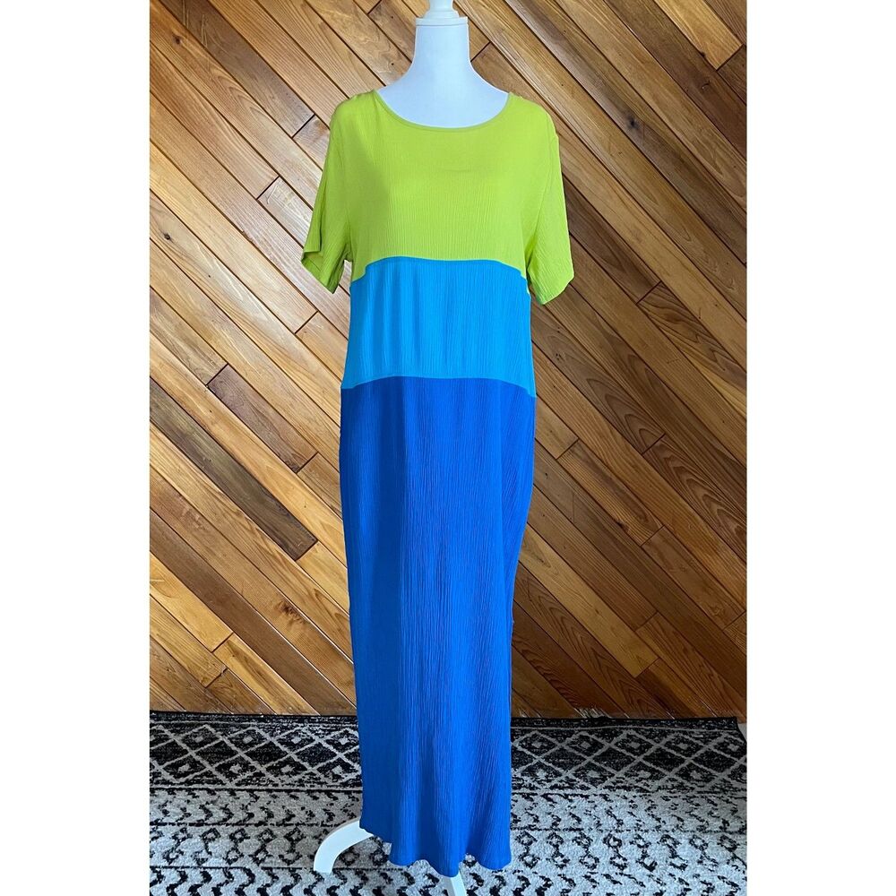 Vintage 90s Diane von Furstenberg Color Block Dress